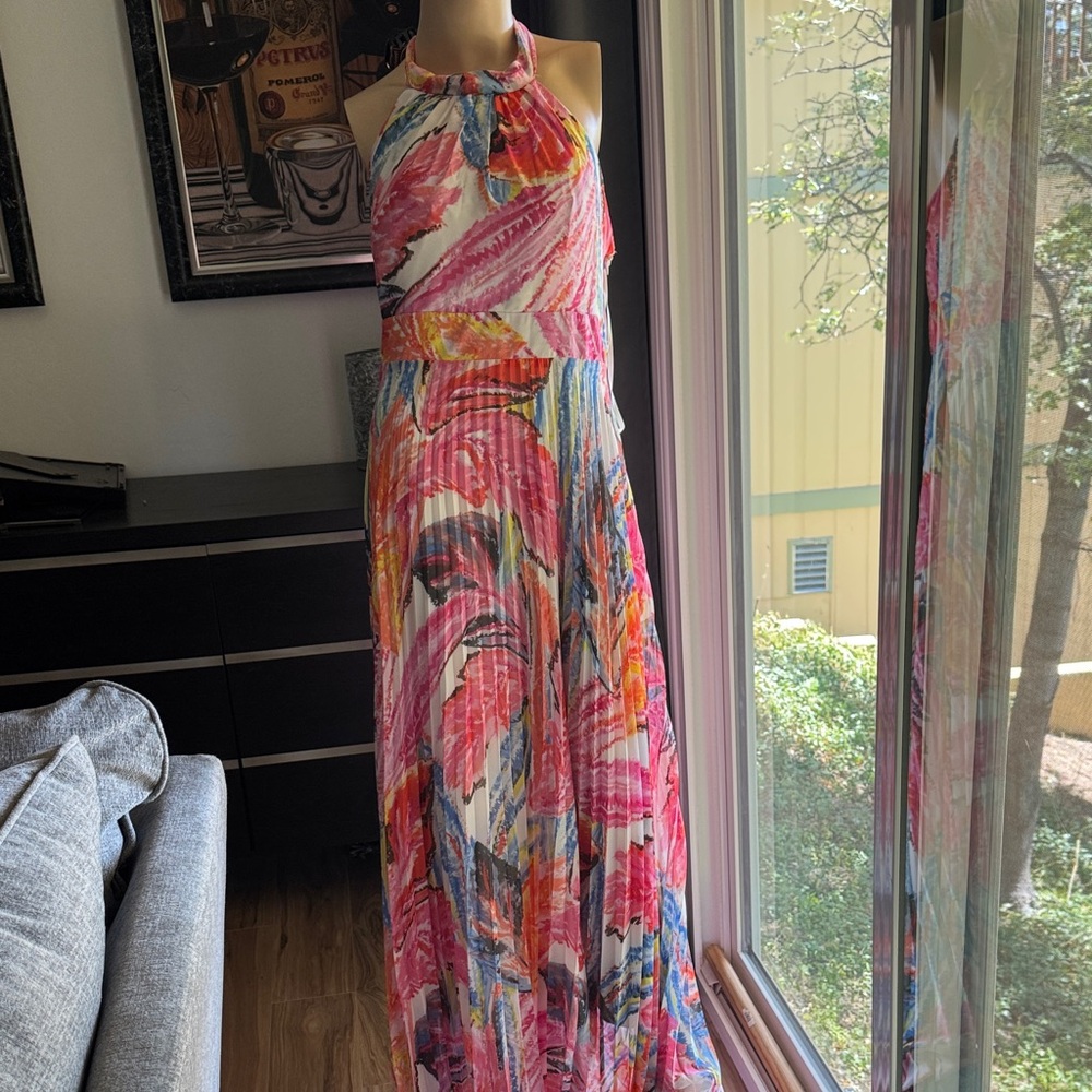 INC International Concepts Vibrant Multicolor Maxi Dress {P9)